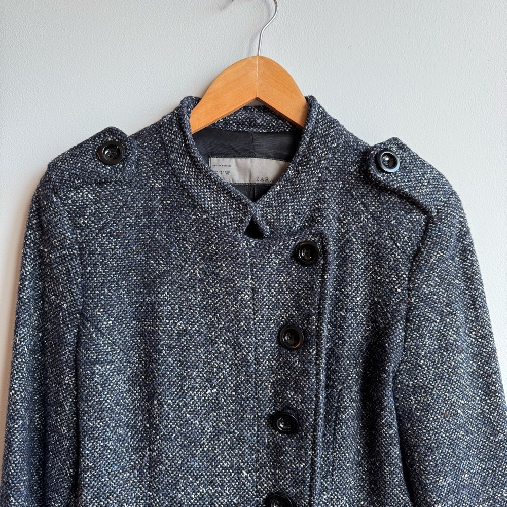 Zara tweed wool coat - Picture 2 of 12